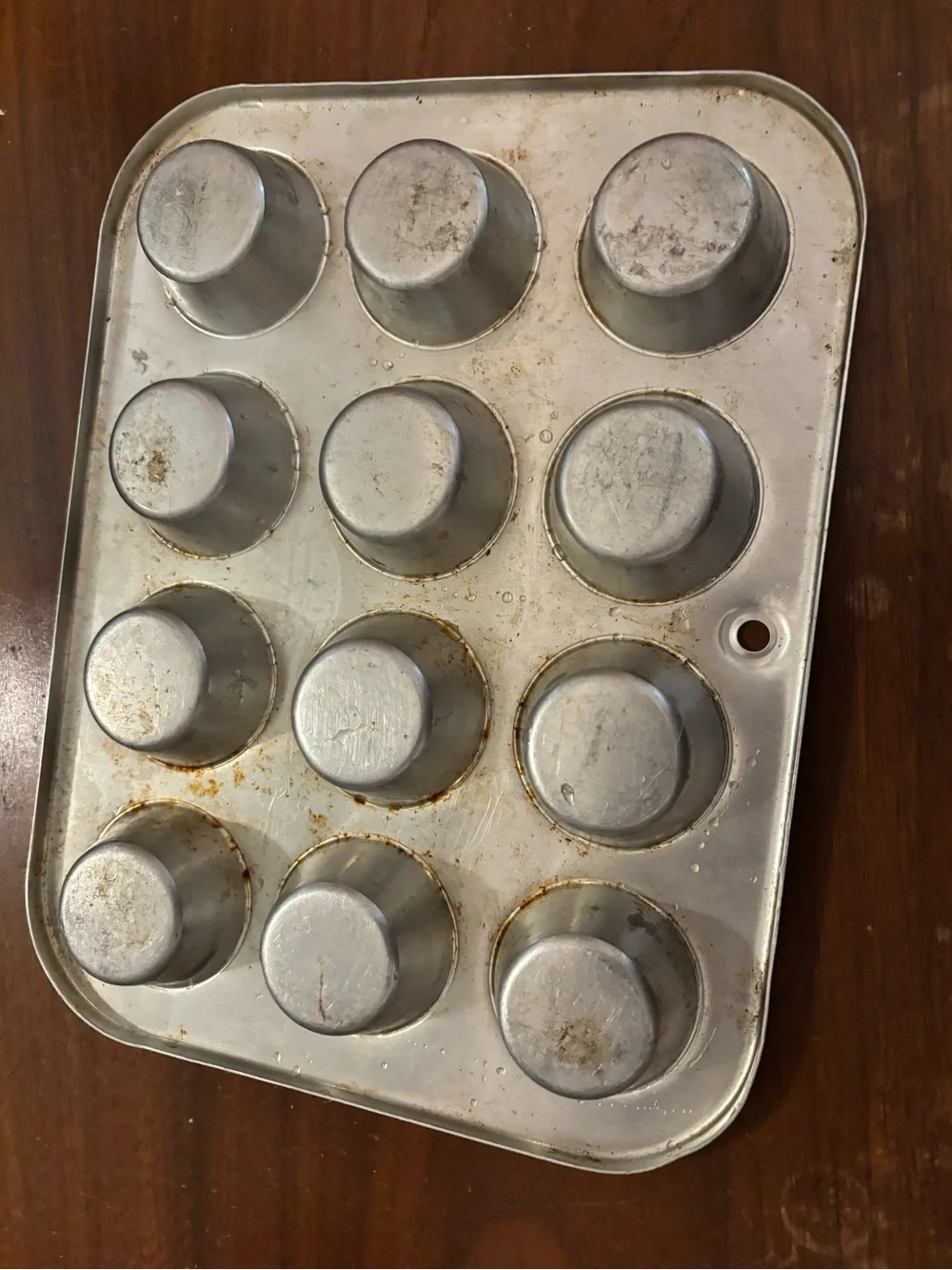vintage Comet aluminum 12-cup mini muffin pan
